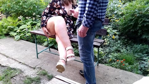 Stepson cums on stepmother's bare legs