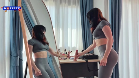 Cleaning Lady Was Caught Trying on my Wife's Panties and Made Up for Her Mistak